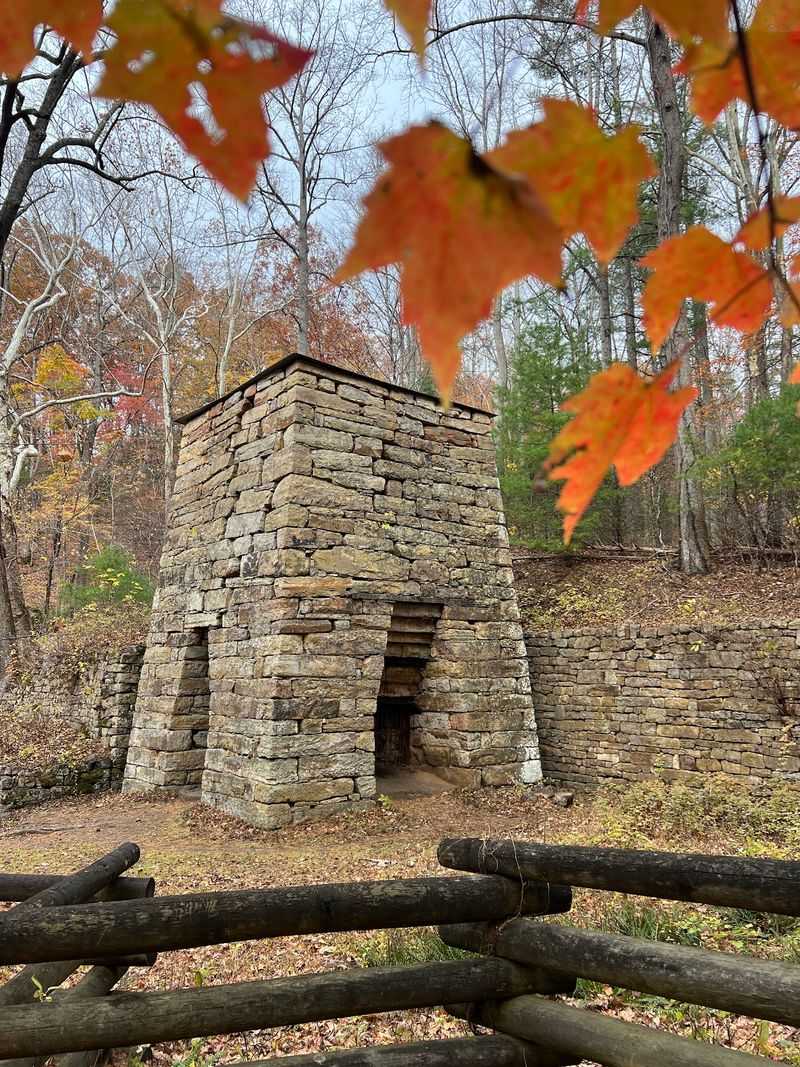 The Roaring Run Iron Furnace From The 1800s The Roaring Run Iron Furnace From The 1800s