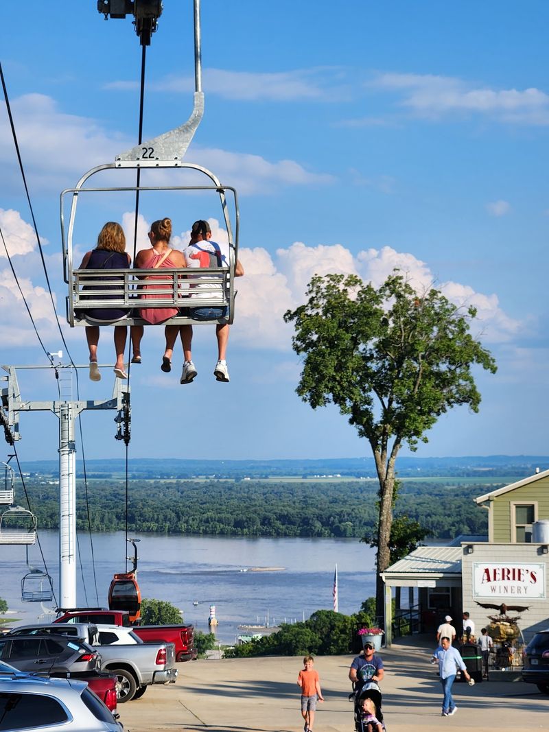 The Sky Lift Ride Up