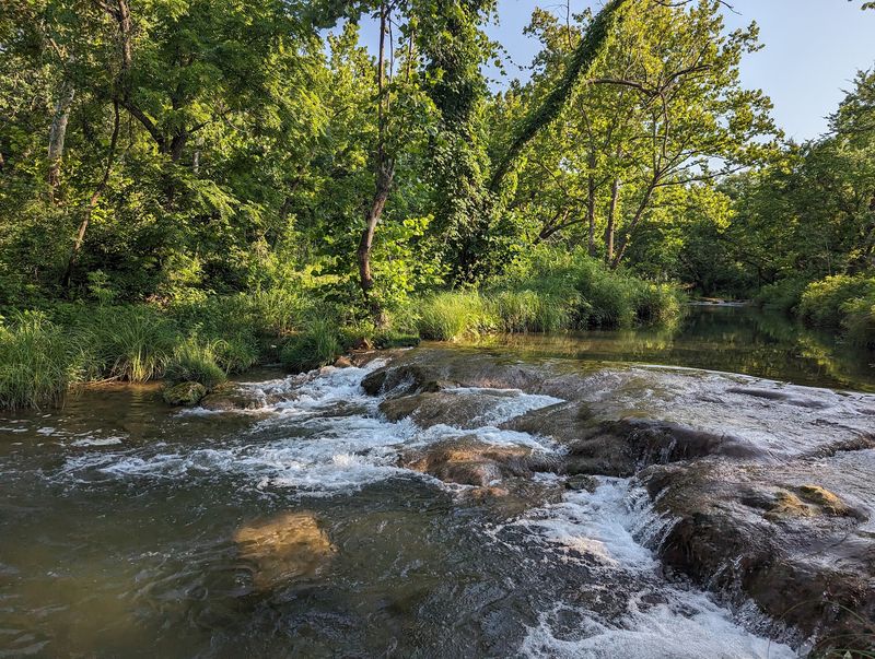 Three Levels of Water Play Along Honey Creek Three Levels of Water Play Along Honey Creek
