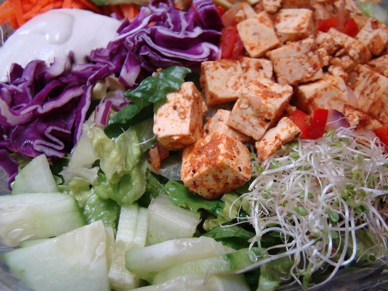 Tofu and Mushroom Salad Tofu and Mushroom Salad