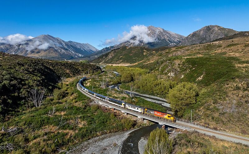 TranzAlpine, Christchurch to Greymouth, New Zealand