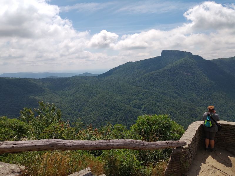 Views of Table Rock and Hawksbill Across the Gorge Views of Table Rock and Hawksbill Across the Gorge