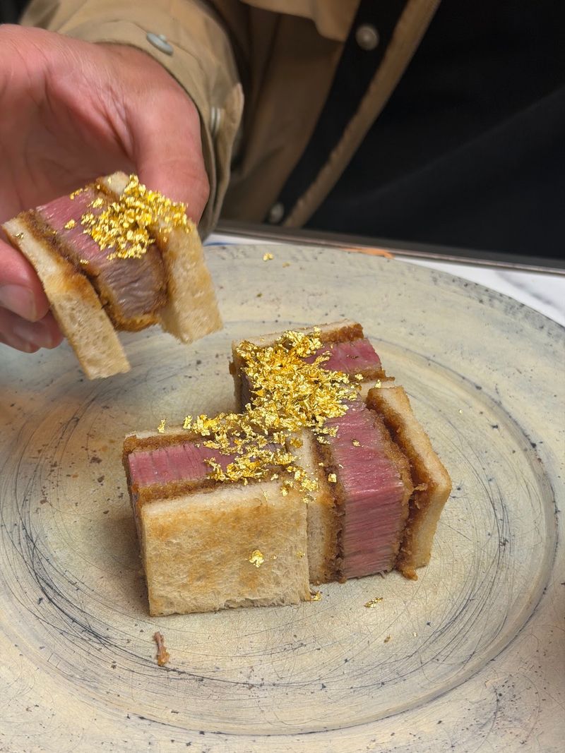Wagyu Katsu Sando at Wagyumafia, Tokyo - approximately $180 Wagyu Katsu Sando at Wagyumafia, Tokyo - approximately $180