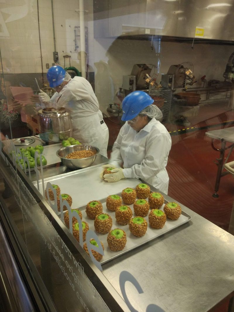 Watching Chocolate Being Made Through Glass