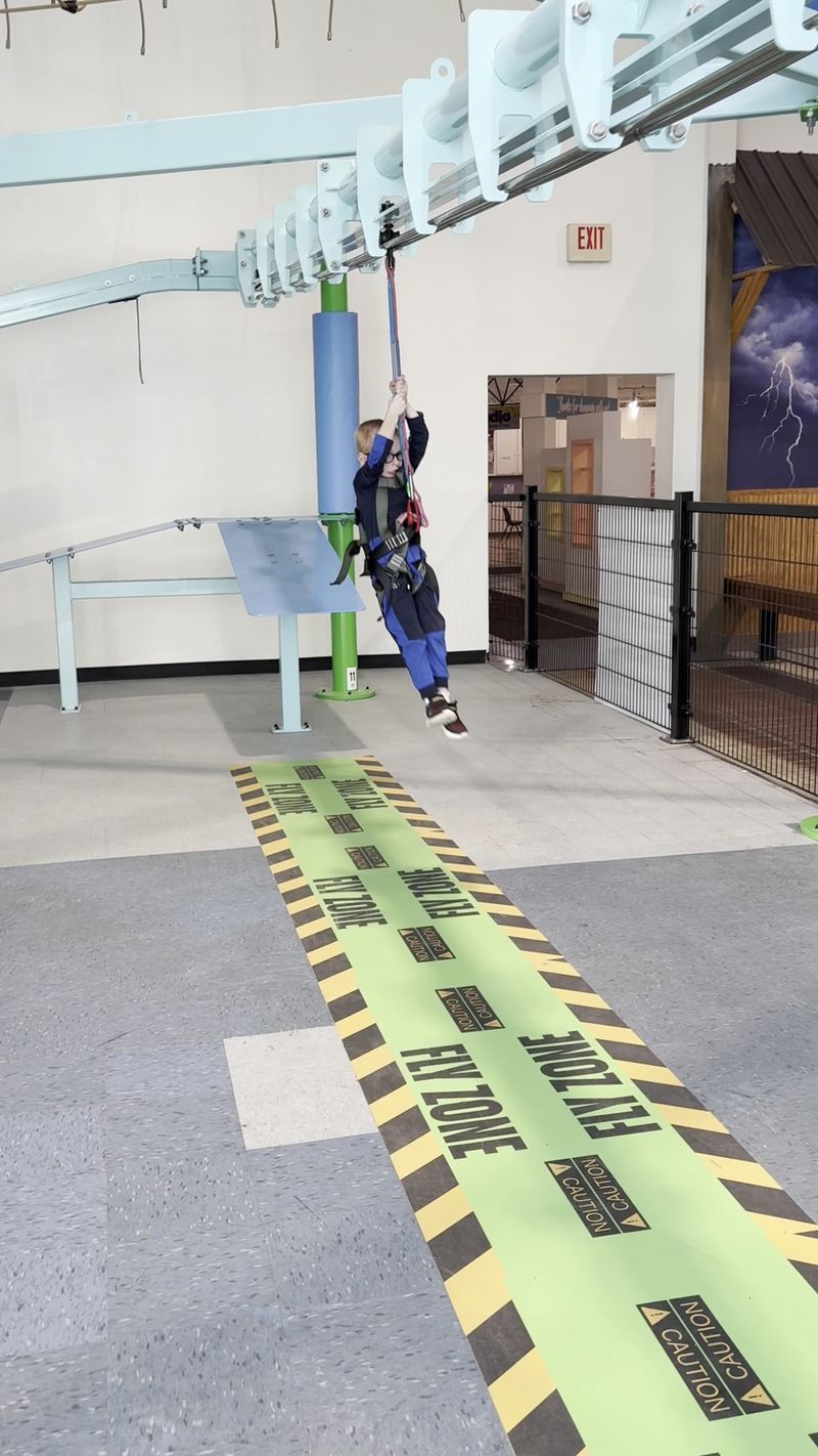 Water Flow and the Zipline Exhibits Water Flow and the Zipline Exhibits