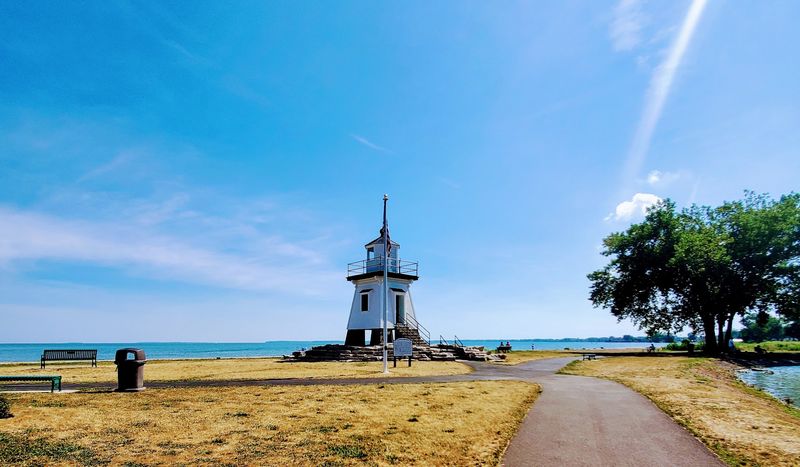 Where Port Clinton Lighthouse Stands on the Ohio Shoreline Where Port Clinton Lighthouse Stands on the Ohio Shoreline