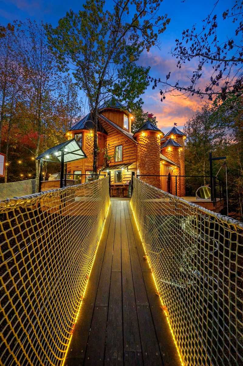 Where Treetopia Sits in the Oklahoma Forest Where Treetopia Sits in the Oklahoma Forest