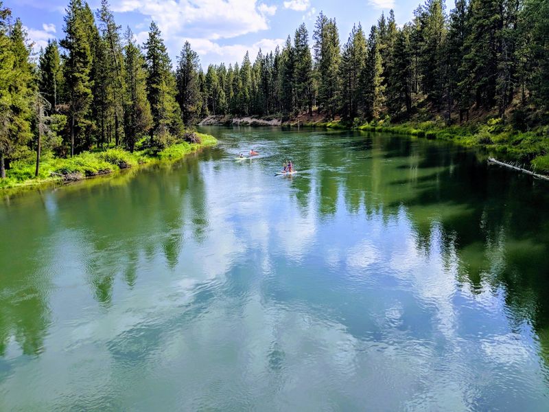 Where the Deschutes Slips Past the Pines Where the Deschutes Slips Past the Pines