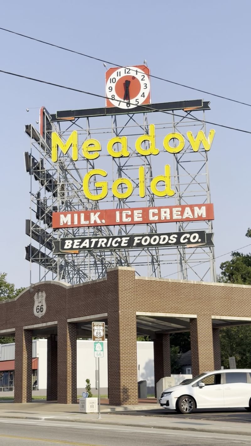 Where the Meadow Gold Sign Lives on Route 66 Where the Meadow Gold Sign Lives on Route 66