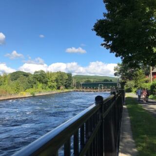 This Massachusetts Rail Trail Pairs an Easy Ride With Canal, Waterfall, and Fish-Run Views