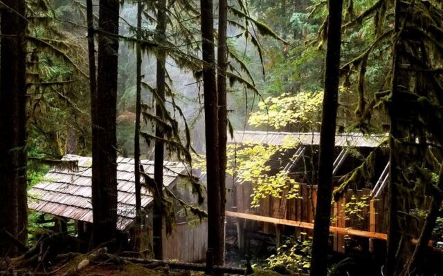 This Oregon Hot Spring Lets You Soak in 100-Degree Cedar Tubs While Snow Falls Around You