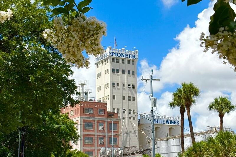 At Pioneer Flour Mill in San Antonio, the Country Store Serves Fresh Biscuits Beside a Historic Riverside Mill