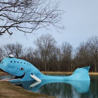 This Giant Blue Whale on Route 66 Near Catoosa Has Delighted Roadtrippers Since 1972