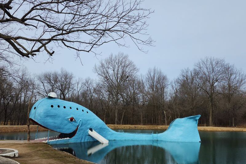This Giant Blue Whale on Route 66 Near Catoosa Has Delighted Roadtrippers Since 1972