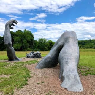 This Giant Sculpture By A New Jersey Meadow Trail Looks Different From Every Angle