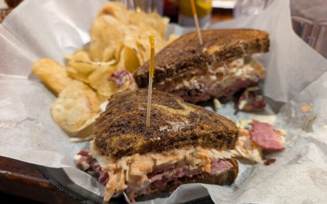 Locals Swear This Dayton Deli Piles Its Reuben Higher Than Any Sandwich Should Stand