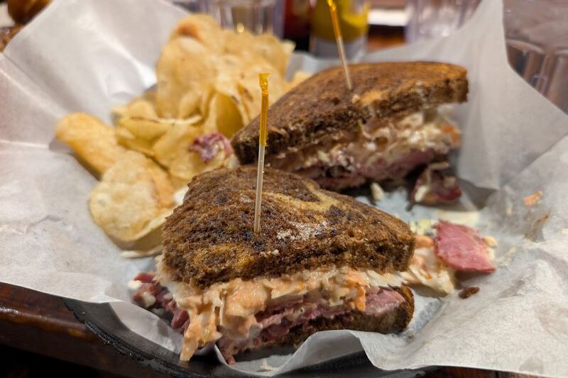 Locals Swear This Dayton Deli Piles Its Reuben Higher Than Any Sandwich Should Stand