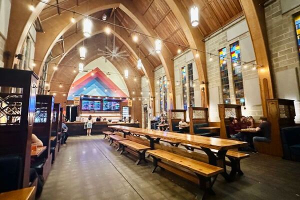 Worshippers Once Filled This Oregon Church, and Now It Serves Food Hall Plates and Live Music