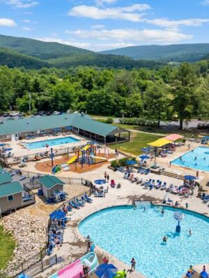 This Virginia Campground Rolls Out Water Slides And A Splash Pad For The Whole Family