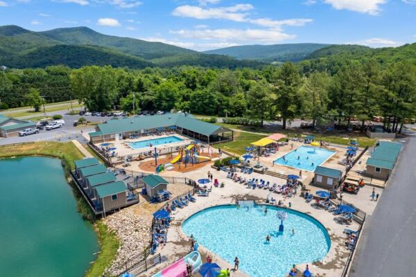 This Virginia Campground Rolls Out Water Slides And A Splash Pad For The Whole Family