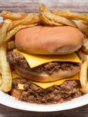 The Beacon Drive-In in Spartanburg, South Carolina Buries Its Chili Cheeseburgers Under a Mountain of Onion Rings
