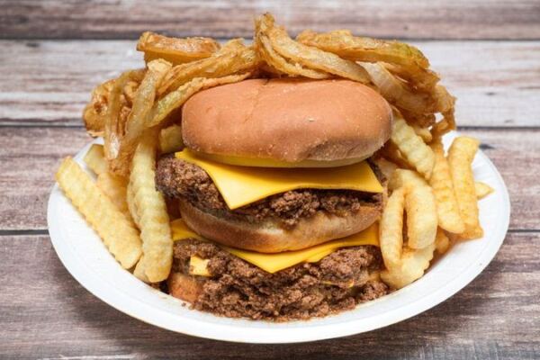 The Beacon Drive-In in Spartanburg, South Carolina Buries Its Chili Cheeseburgers Under a Mountain of Onion Rings