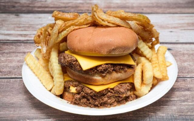 The Beacon Drive-In in Spartanburg, South Carolina Buries Its Chili Cheeseburgers Under a Mountain of Onion Rings