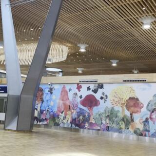 After 11 Years and $2.15 Billion, This Oregon Airport Reopens As a Forest-Inspired Stunner With Local Shops and Art