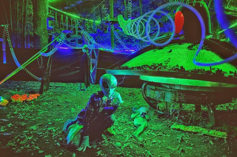 Only 10 Nights a Year, This North Carolina Trail Lights Up With Halloween Mischief