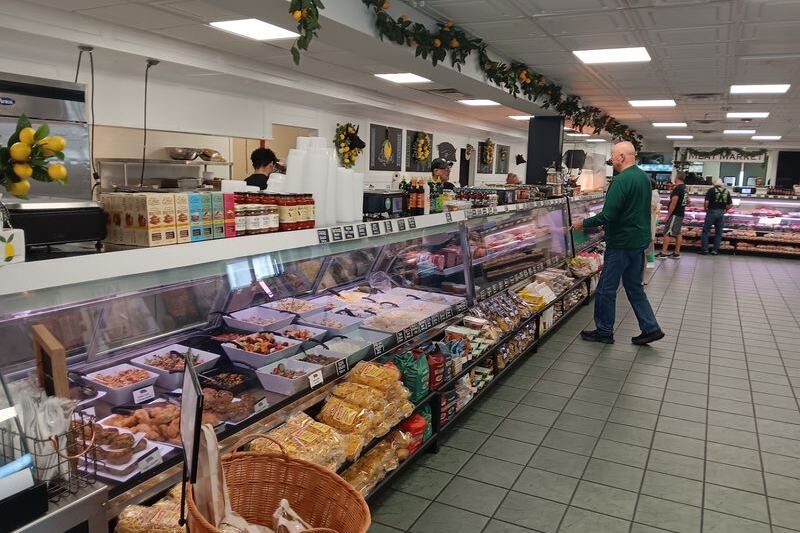 The German Butcher in Forked River serves sandwiches beside its house-made sausages
