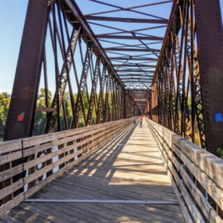 This Paved Massachusetts Rail-Trail Runs Flat And Easy From Northampton To Belchertown Over A Long Connecticut River Bridge