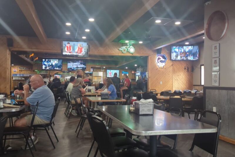 This Iowa Pub Stacks A Cheeseburger Right On Top Of A Pork Tenderloin