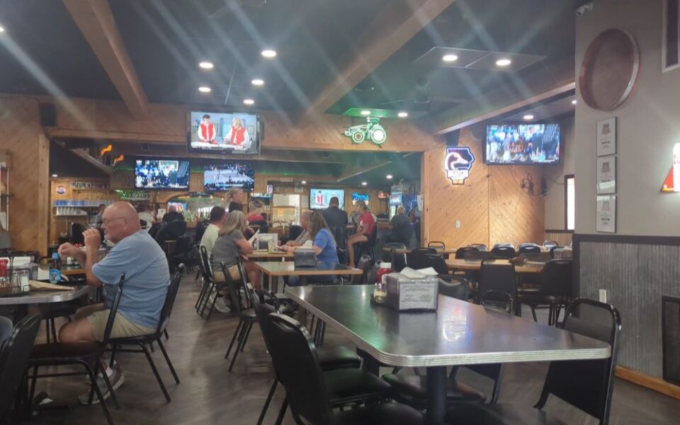 This Iowa Pub Stacks A Cheeseburger Right On Top Of A Pork Tenderloin