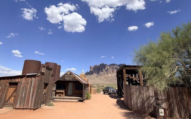 Hop Aboard a Real Steam Train and Feed Llamas at Goldfield Ghost Town Near Apache Junction