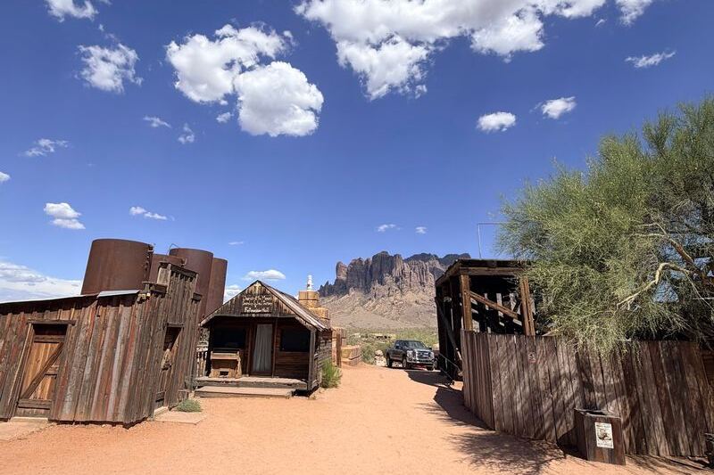 Hop Aboard a Real Steam Train and Feed Llamas at Goldfield Ghost Town Near Apache Junction