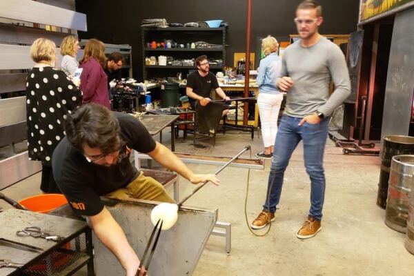 Spend Two Hours At This Illinois Glass Studio Shaping Molten Glass Into Your Own Drinking Glass