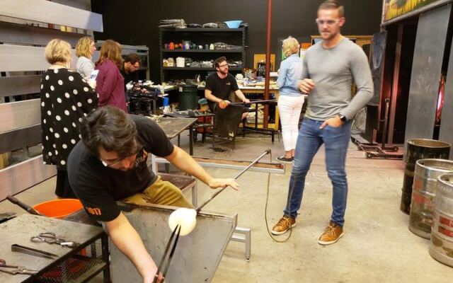 Spend Two Hours At This Illinois Glass Studio Shaping Molten Glass Into Your Own Drinking Glass