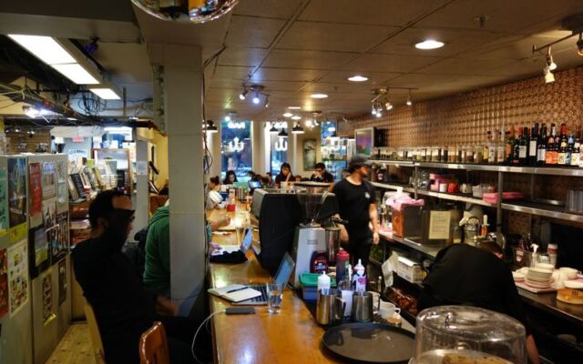 This Boston Bookstore on Newbury Street Has a Full Cafe and Bar Where You Can Browse and Sip All Day