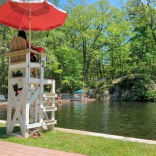 This New Jersey Forest Pool Skips Chlorine For A Cold Mountain-Stream Soak