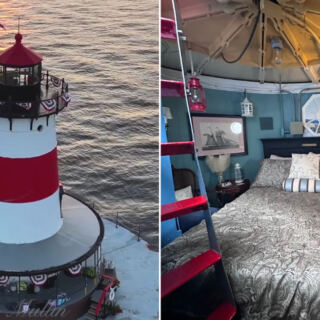 You Can Actually Spend The Night Inside This 1881 Massachusetts Lighthouse On Its Own Tiny Harbor Island