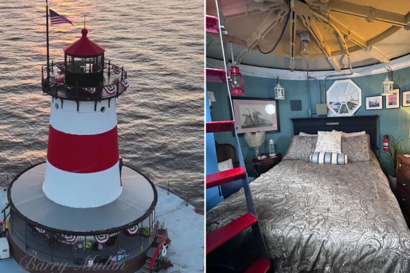 You Can Actually Spend The Night Inside This 1881 Massachusetts Lighthouse On Its Own Tiny Harbor Island