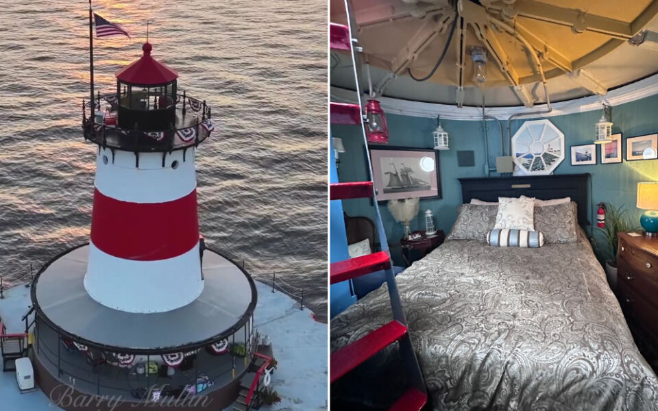 You Can Actually Spend The Night Inside This 1881 Massachusetts Lighthouse On Its Own Tiny Harbor Island