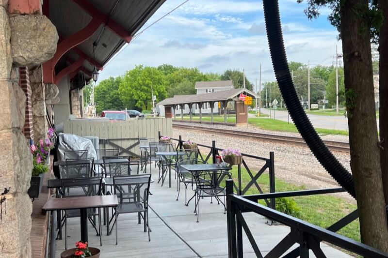 Trains Still Roll Past The Windows At This Wisconsin Restaurant Inside A 19th-Century Stone Depot