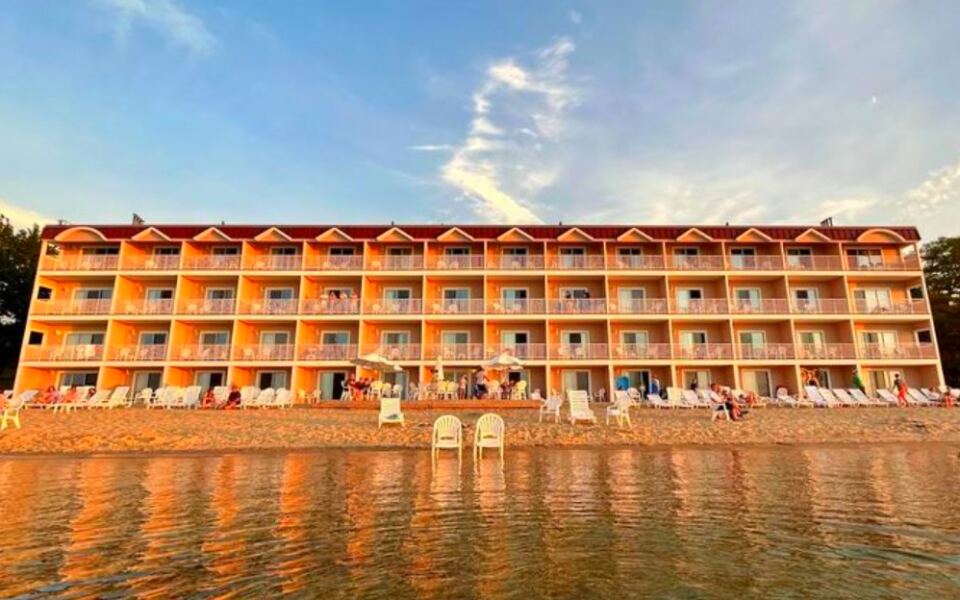 This Traverse City Resort Has a Private Beach, Bay Views, and a Free Shuttle to Downtown