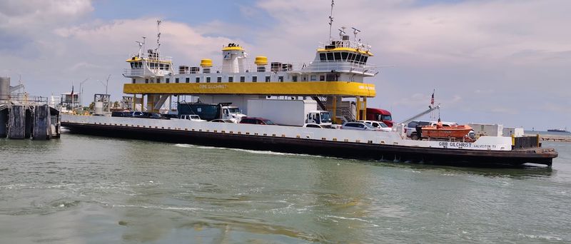 This Free Texas Ferry Skips the Bridge and Carries You Past Dolphins from Galveston to Bolivar Peninsula