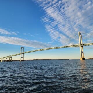 This Rhode Island Suspension Bridge Dares Drivers to Tackle Its Sky-High Climb Over Narragansett Bay