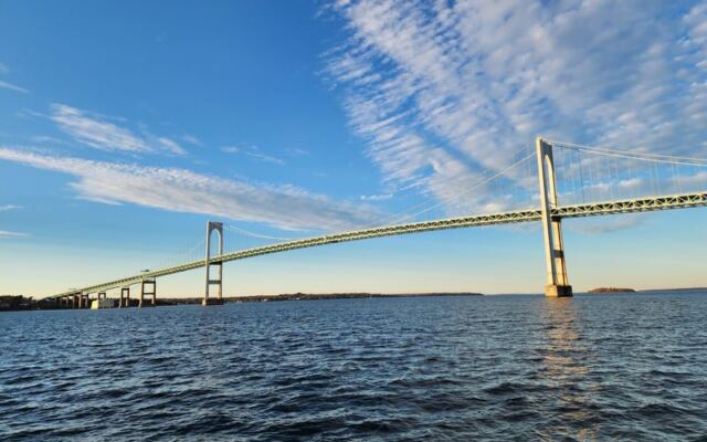 This Rhode Island Suspension Bridge Dares Drivers to Tackle Its Sky-High Climb Over Narragansett Bay