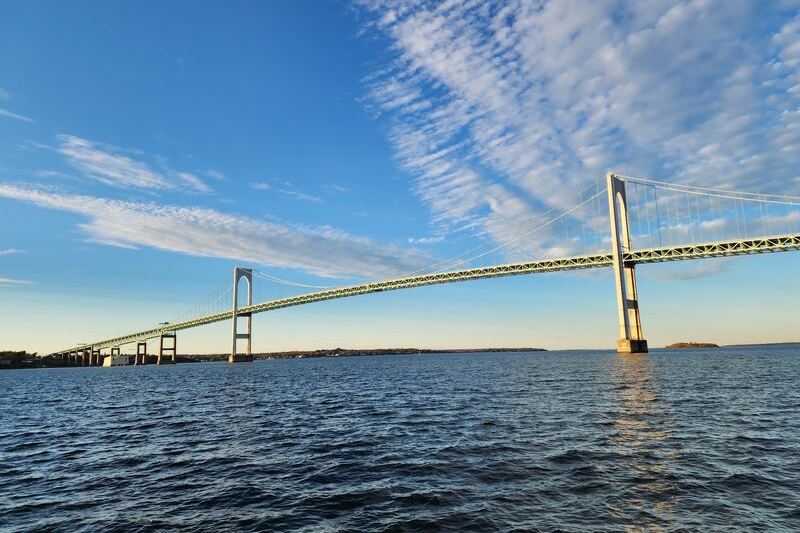 This Rhode Island Suspension Bridge Dares Drivers to Tackle Its Sky-High Climb Over Narragansett Bay