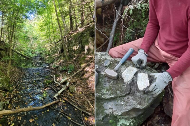This Massachusetts Mine Lets You Break Open Rock and Haul Home the Pyrite and Pink Stones You Dig Out