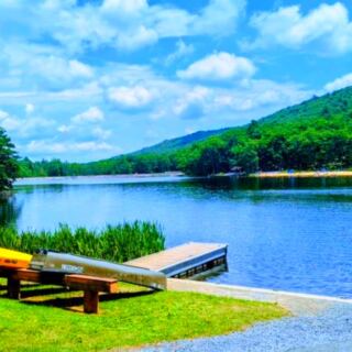 This Pennsylvania Park Wraps a Sandy Beach and Quiet Trails Around a 25-Acre Lake